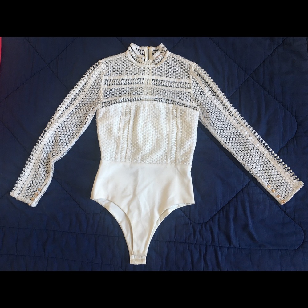 Miss Holly long sleeve laced bodysuit